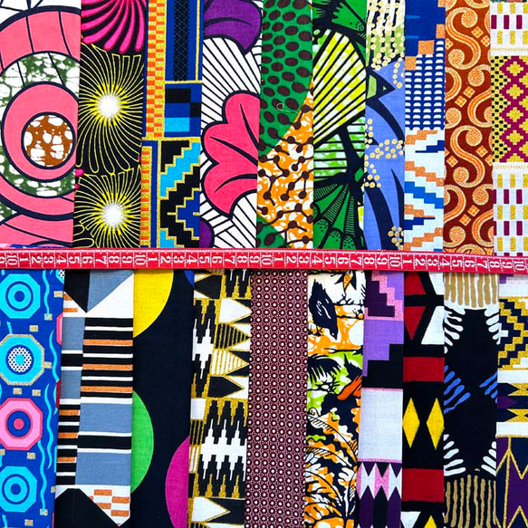ハギレセット＊150枚組  生地  アフリカ布 アフリカン 小物作り ハンドメイド 手作り 手芸用品 布 no.2 4枚目の画像