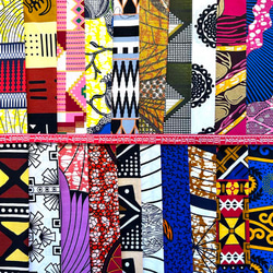 ハギレセット＊150枚組  生地  アフリカ布 アフリカン 小物作り ハンドメイド 手作り 手芸用品 布 no.2 7枚目の画像