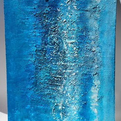 DIVE  F4  絵画　海 波 水 飛沫　マリンアート　現代アート ブルー　癒やし 開放感　清涼感　 2枚目の画像