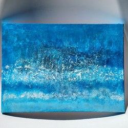 DIVE  F4  絵画　海 波 水 飛沫　マリンアート　現代アート ブルー　癒やし 開放感　清涼感　 1枚目の画像