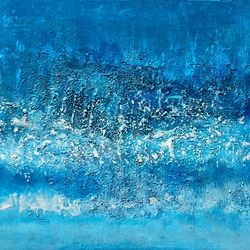 DIVE  F4  絵画　海 波 水 飛沫　マリンアート　現代アート ブルー　癒やし 開放感　清涼感　 7枚目の画像