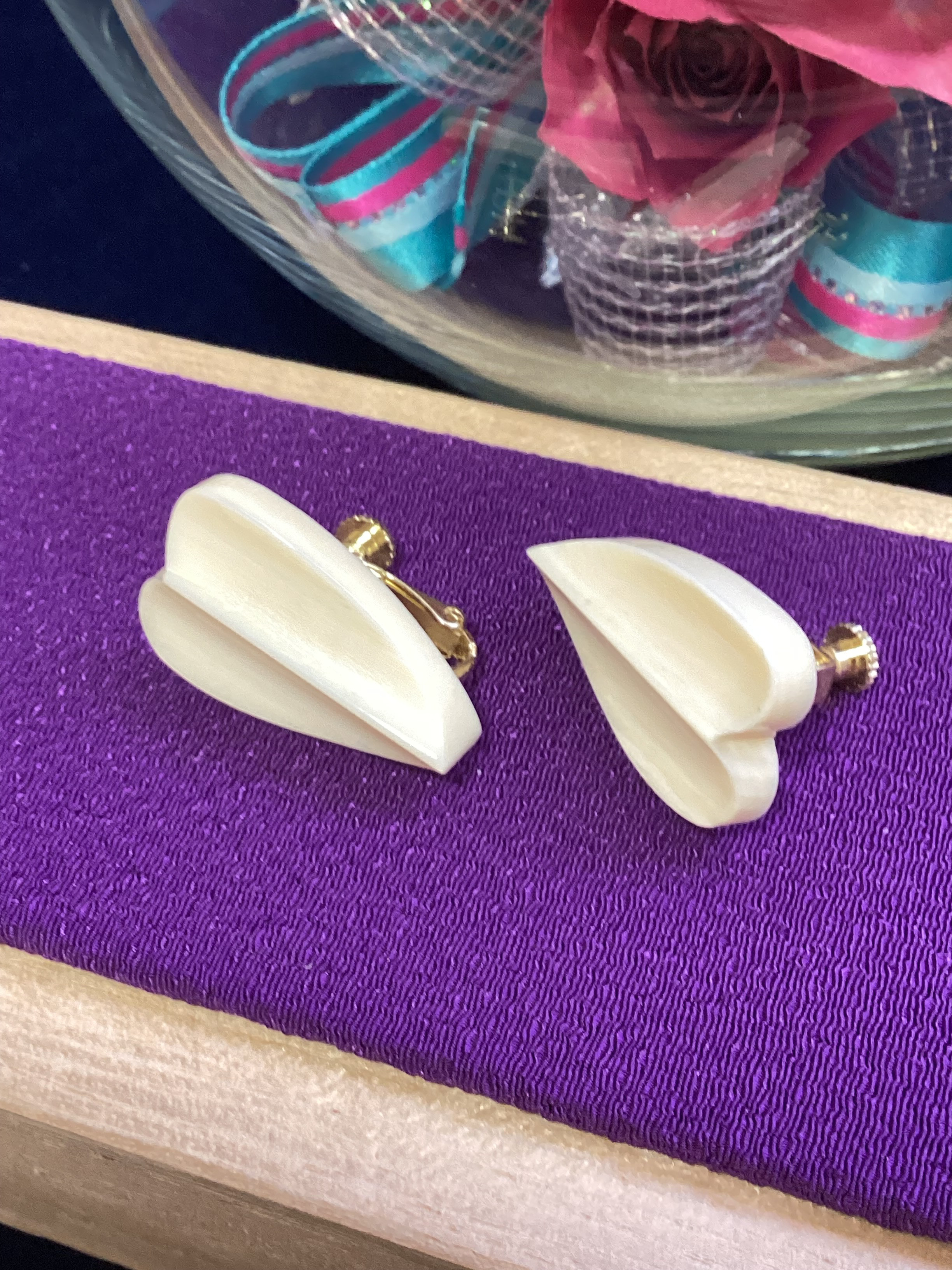 ☆本象牙イヤリング　※H-7