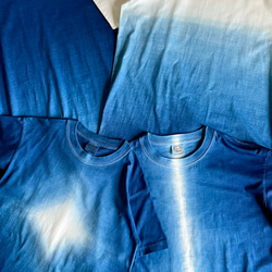 『海』 グラデーション Tシャツ 半袖 藍染 【受注制作】 9枚目の画像