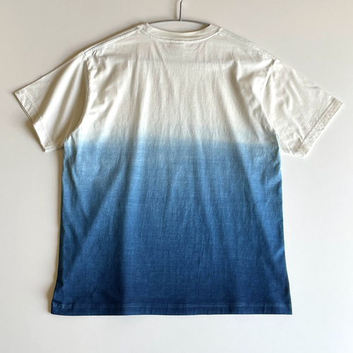 海』 グラデーション Tシャツ 半袖 藍染 ユニセックス 【受注