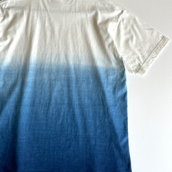 『海』 グラデーション Tシャツ 半袖 藍染 【受注制作】 5枚目の画像