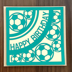 HAPPY BIRTHDAY サッカーボールカード　Mサイズ［'24］ 1枚目の画像