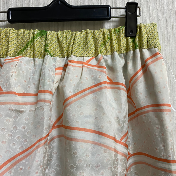 着物リメイク　夏紬のスカート 5枚目の画像
