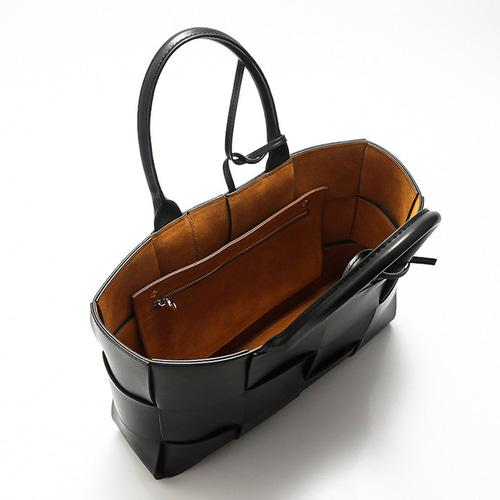 ハンドメイド　本革　トートバック　クリーマー加工　ブラウン　★新品／未使用品★ 手作り トートバッグ ブラウン (M・W320mm×H250mm×D80mm) バッグ