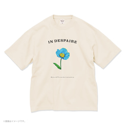 厚みのあるBIGシルエットTシャツ「 Himalayan blue poppy　青いケシの花 」/送料無料 6枚目の画像