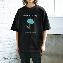 厚みのあるBIGシルエットTシャツ「 Himalayan blue poppy　青いケシの花 」/送料無料 1枚目の画像