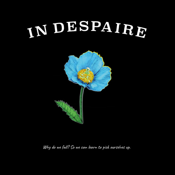 ハイクオリティー ロングTシャツ「 Himalayan blue poppy　青いケシの花 」/送料無料 2枚目の画像