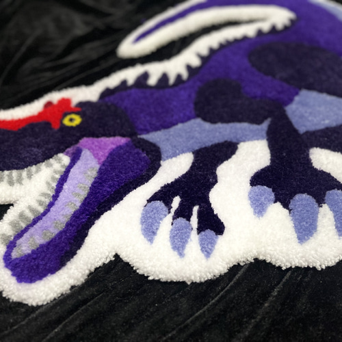 恐竜 アロサウルス タフティング ラグ その他インテリア雑貨