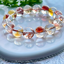 鑑別書付き高品質天然オーロラクォーツ（アイアン プレシピテート イン