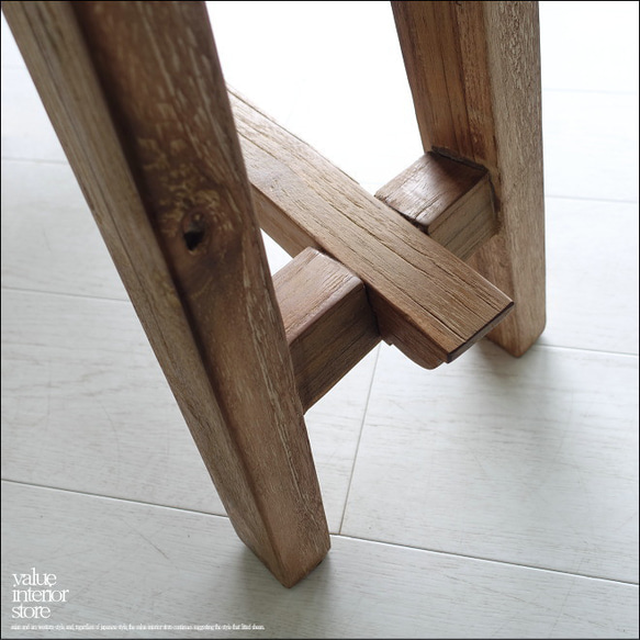 オールドチークベンチBol01 スツール 長椅子 古材家具 一枚板 無垢材 ナチュラル 椅子 イス プリミティブ 銘木 3枚目の画像