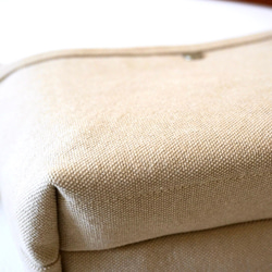 帆布富士金梅ベージュの2wayサコッシュL 6枚目の画像