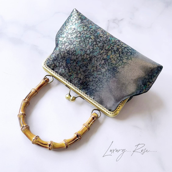 1点物新作！！神秘的な深海グラデーション♡希少上質箔加工高級帯  