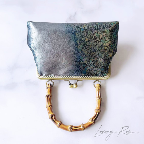 1点物新作！！神秘的な深海グラデーション♡希少上質箔加工高級帯  