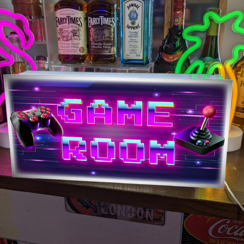 壁掛け Lサイズ】GAME ゲームルーム ゲームセンター ゲーム