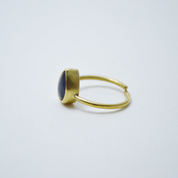 簡單系列-菫青石‧黃銅開放戒圍戒指‧Type1 第3張的照片