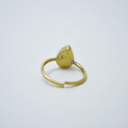 簡單系列-菫青石‧黃銅開放戒圍戒指‧Type1 第4張的照片