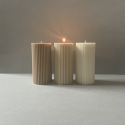 pillar candle -3set- 4枚目の画像