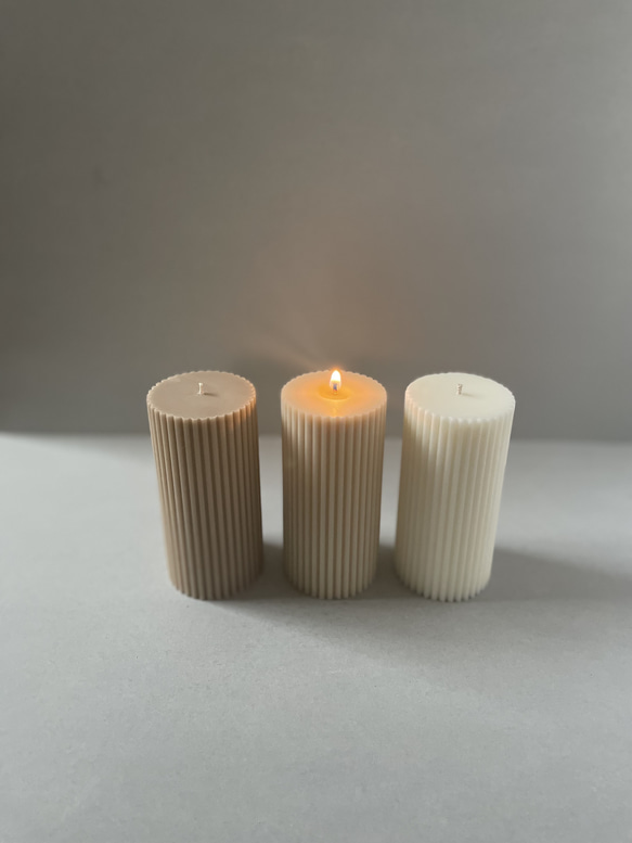 pillar candle -3set- 3枚目の画像