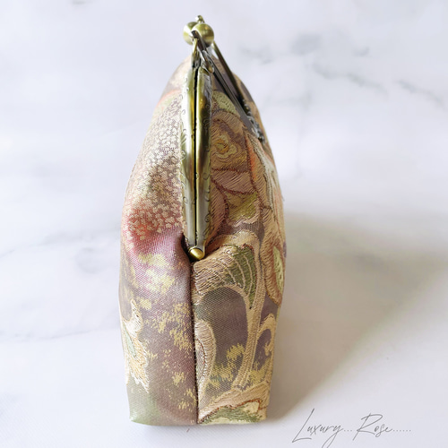 新作1点物！！幻想的なセピアパール箔の煌めき上品な高級西陣帯  