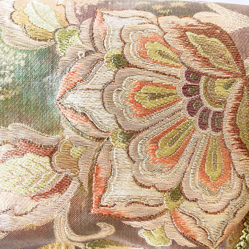 新作1点物！！幻想的なセピアパール箔の煌めき上品な高級西陣帯  