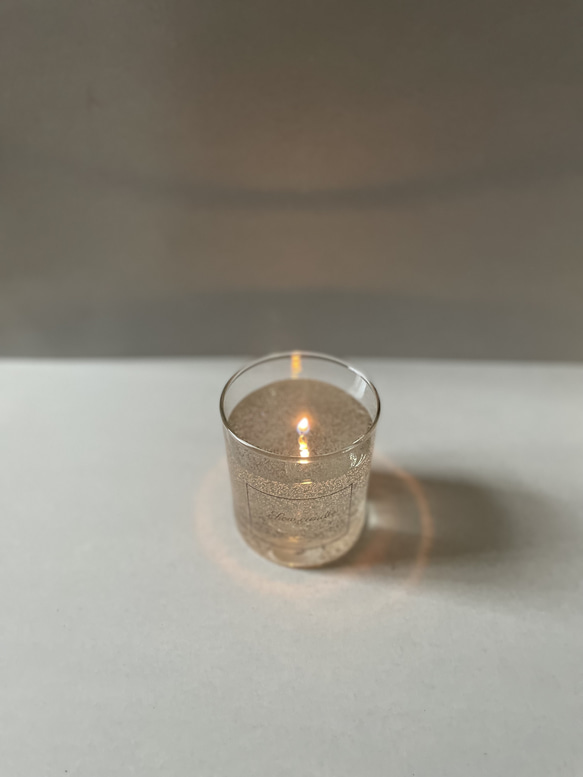 glass gel candle 3枚目の画像