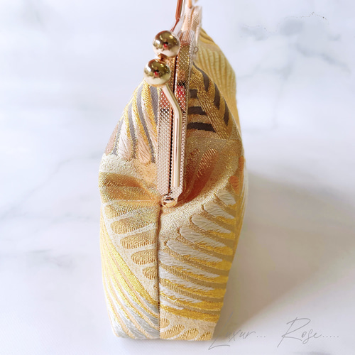 1点物！！大迫力！粋でめでたい松柄！！煌めきお洒落な新品西陣織帯地  