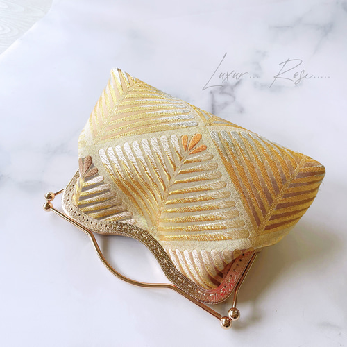 1点物！！大迫力！粋でめでたい松柄！！煌めきお洒落な新品西陣織帯地  