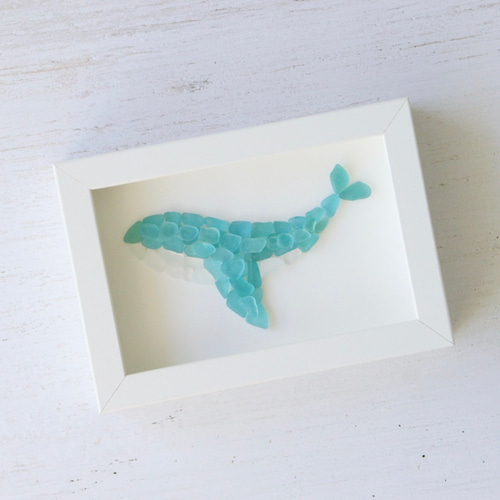 シーグラスアート＊クジラ＊月＊ シーグラスアート＊クジラ＊月＊ - メルカリ