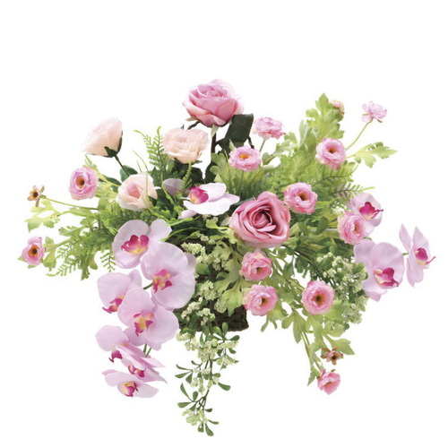 光触媒　人工観葉植物　ウォールグリーン　フェイクグリーン　壁掛けクリスティピンク 光触媒 人工観葉植物 ウォールグリーン フェイクグリーン 壁掛け