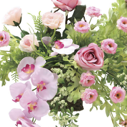 光触媒　人工観葉植物　ウォールグリーン　フェイクグリーン　壁掛けクリスティピンク 光触媒 人工観葉植物 ウォールグリーン フェイクグリーン 壁掛け