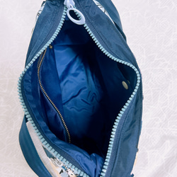 花漾海藍斜背包/側背包/肩背包 第5張的照片