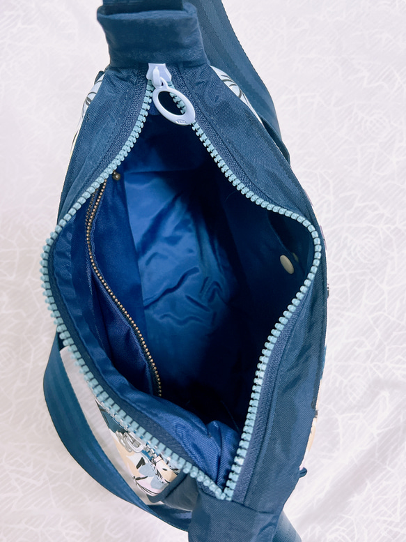 花漾海藍斜背包/側背包/肩背包 第5張的照片