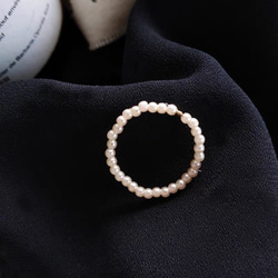 ファッションシンプルパール　指輪　 4枚目の画像