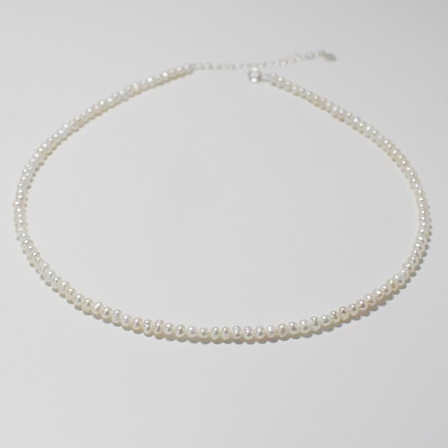 3-3.5mm 淡水パールのネックレス　真珠　淡水真珠 　淡水パール　パール 6月誕生石 夏の誕生石