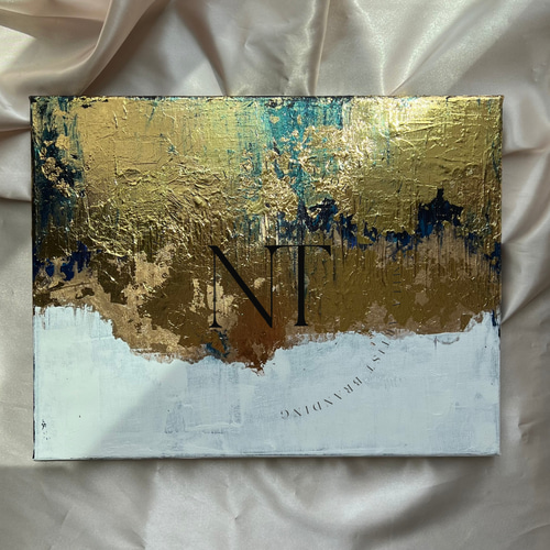 アート絵画インテリア海外抽象画モダンホテルギフト金箔ゴールド