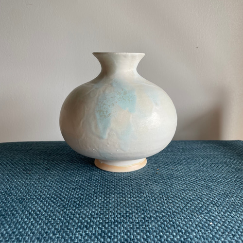 一輪挿し シンプル ブルードット柄 042212 一輪挿し・花瓶・花器