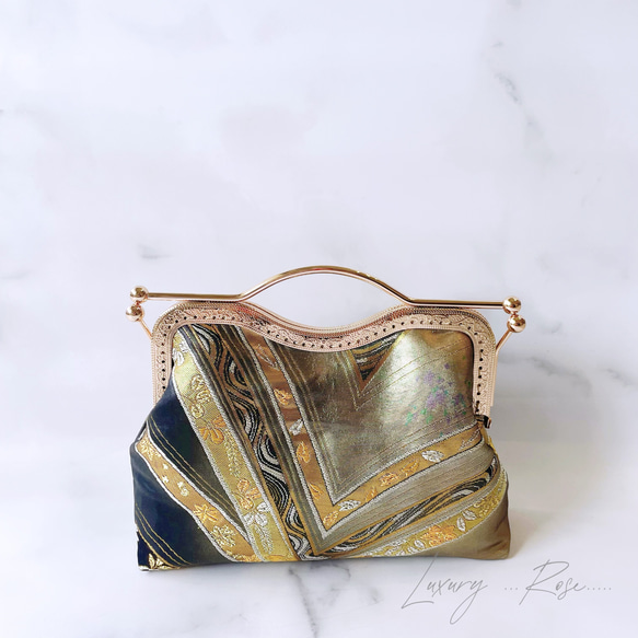 9月新作！数量限定希少ブラック金箔♡格の高い華紋柄の最高級西陣帯