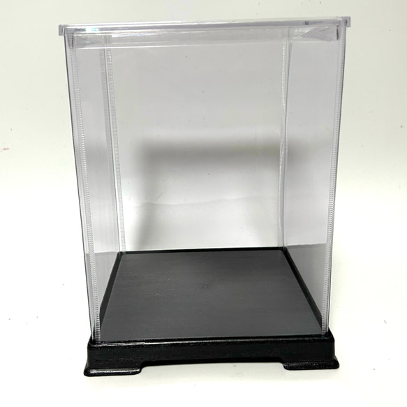 ミニランドセル用　透明ケース&木製台(ネームプレート付き)　単体購入版 3枚目の画像