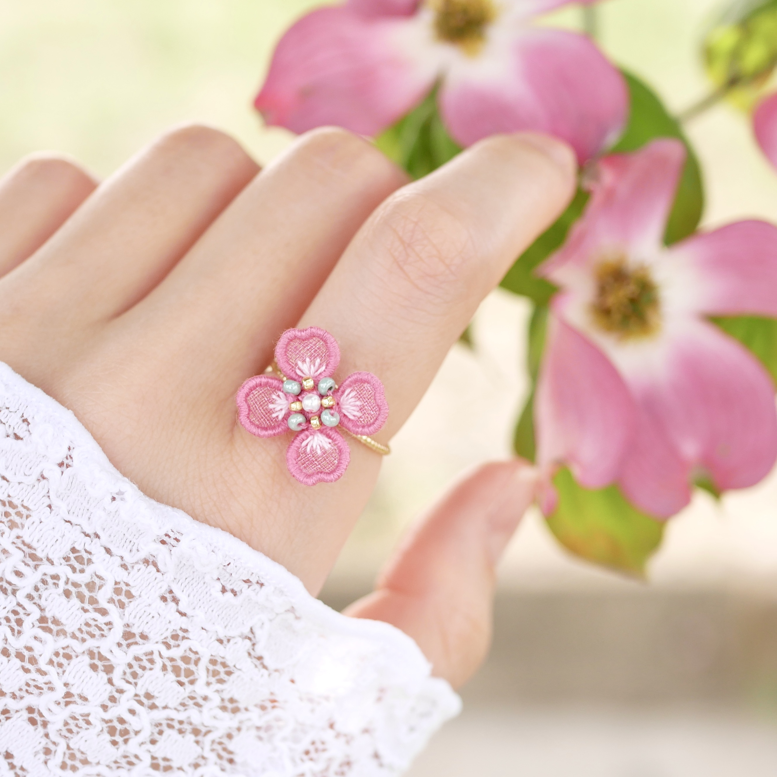 02 素材用 18k 1g ハンドメイド指輪イヤリングネックレスリング