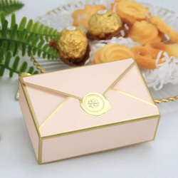 【2個】ピンク  シンプル上品なプレゼントボックス 1枚目の画像