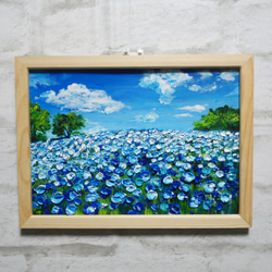 油絵 絵画 コスモス畑【色紙】 絵画 HR 通販 14626713｜Creema