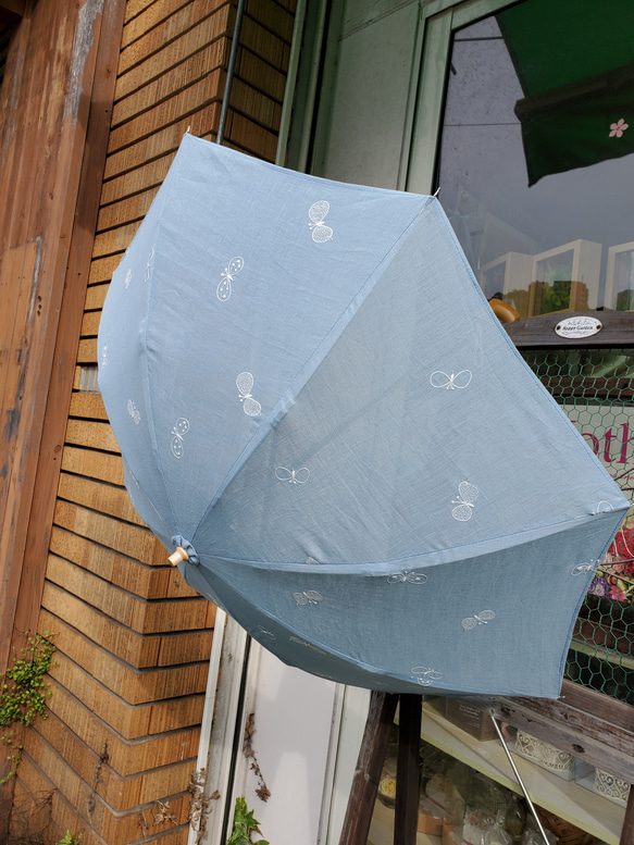 ミナペルホネンハンドメイド折り畳み日傘収納袋付き 2枚目の画像