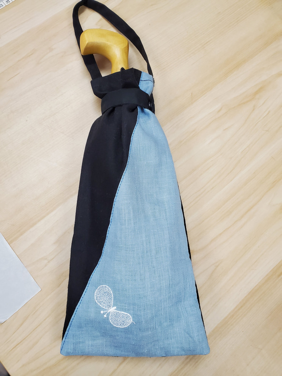 ミナペルホネンハンドメイド折り畳み日傘収納袋付き 4枚目の画像