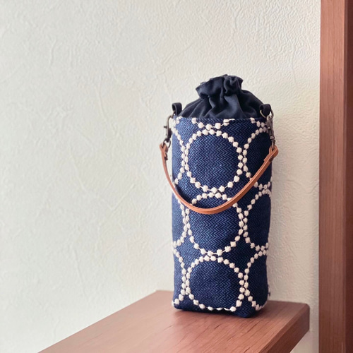 上品なファッション ⚮̈ミナペルホネン その他 保冷ボトルカバー navy tambourine その他