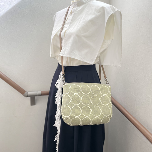 ⚮̈ミナペルホネン tambourine yellow ボディバッグ ショルダーバッグ  