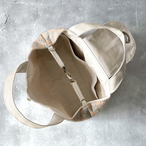 ⚮̈ミナペルホネン anemone beige ムータバッグ トートバッグ 